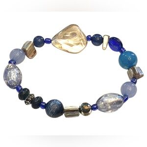 Blue Beaded Bracelet